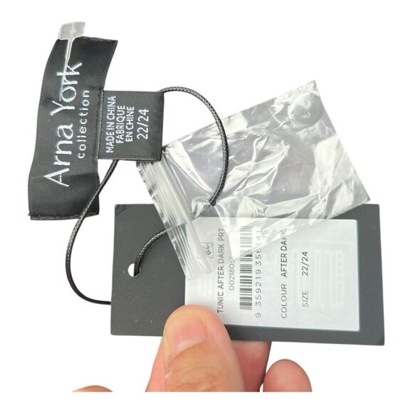 Arna York After Dark Print Dress size 22/24 NWT date night elegant party festive - Picture 7 of 9